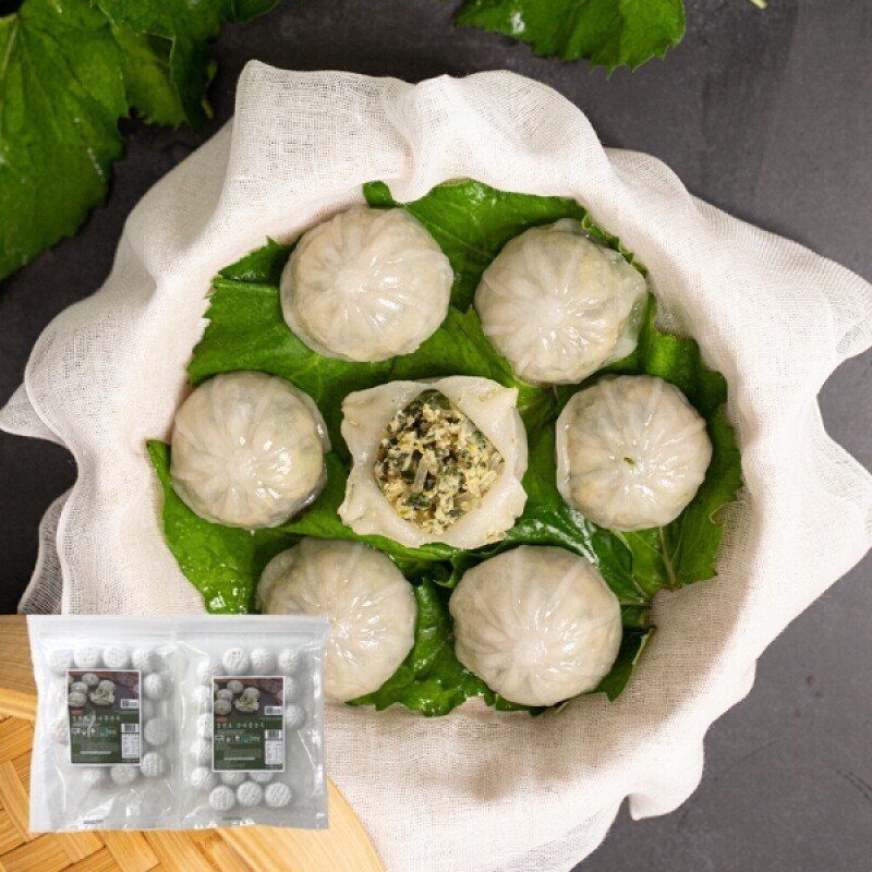 토박이마을 강원더몰,강원도 산나물만두600g 2팩