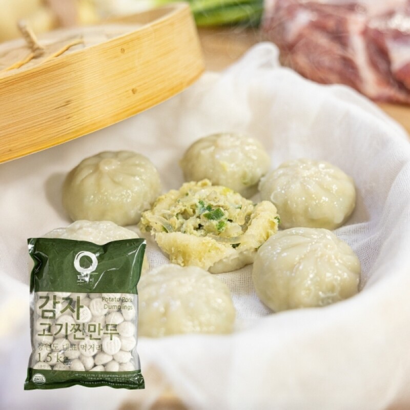 토박이마을 강원더몰,감자고기찐만두1.5kg 1팩